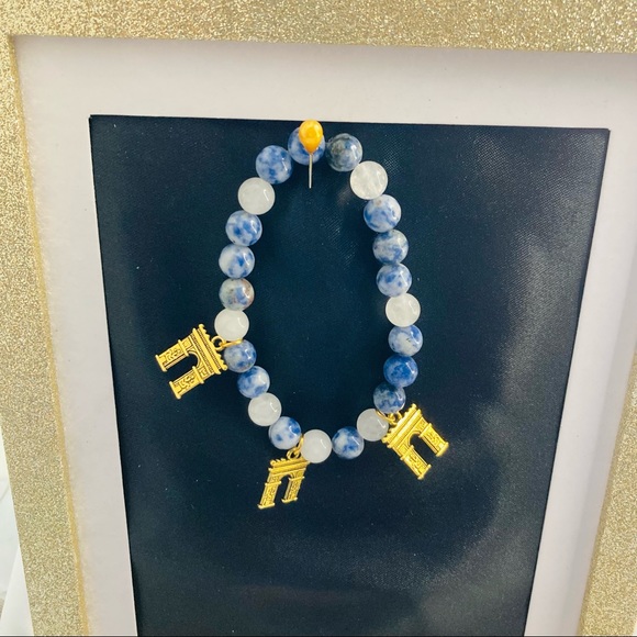 Arc De Triomphe * Blue Spot Jasper * Jade - Picture 6 of 6